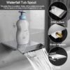 Shower System Rain Shower Faucet Set with Tub Spout,10 inch Bathroom Wall Mounted Waterfall Bathtub Faucet with Handheld Spray and Rough-in Valve Body and Trim kit,Chrome Polished