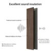 Wood Slat Acoustic Panels, 94.49 x 12.6 Inch Soundproof Wall Panels for Ceilings and Wall Decor, 3D Sound Deadening Panel for Interior Decoration Noise Reduction, 2 Pack, Walnut