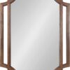 Kate and Laurel Minuette Modern Wall Mirror, 40 x 27, Natural Wood, Modern Farmhouse Home Decor for Wall