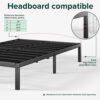 ZINUS 14 Inch Elias Metal Platform Bed Frame, Steel Support, No Box Spring Needed, Easy Assembly, Queen