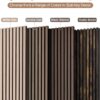 Wood Panels for Wall, Time-Saving Installation, Versatile Wood Slat Wall Decor, Enhanced Acoustic & Sound Proof Fluted Design for Home & Office, 2 Pcs Dark Walnut, 94.5x12.5 Inch
