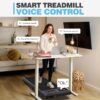WELLFIT 2025 Smart Walking Pad Treadmill with 10% Incline & 4 MPH & 265+ lbs Capacity,40 dB Quiet Under Desk Walking Jogging Flat Mat Work for Home Office,APP/Remote Control,LED Display,No-Assembly