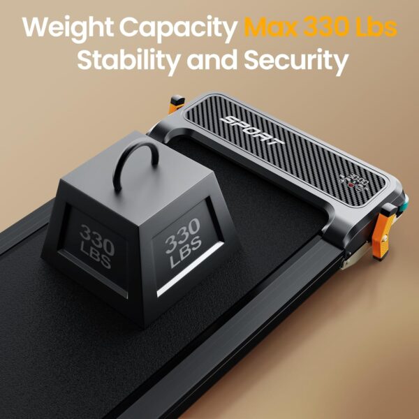 2 Side Walking Pad with Incline Massage Function, 2 in 1 Under Desk Walking Pad and Foot Massager Treadmills for Home/Office, Portable Treadmill with Remote Control LED Display