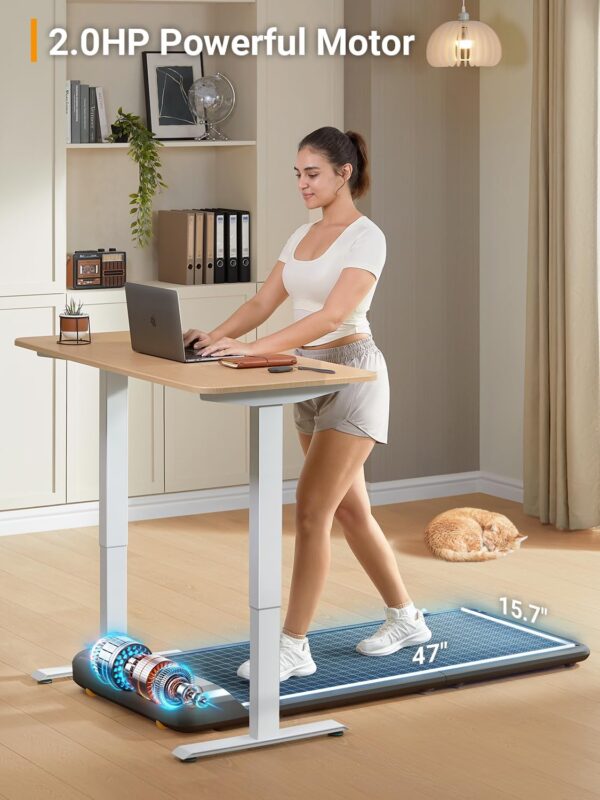 WALKINGPAD C2 Folding Walking Pad, Under Desk Treadmill for Home/Office, Portable Walking Treadmill Ultra Slim Walking Jogging Machine Remote Control LED Display