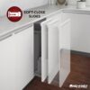 Rev-A-Shelf Kitchen Cabinet Pullout Wall Filler Wooden Organizer Slide Out Pantry Storage w/Soft-Close in Multiple Sizes, Maple Wood, 432-WFBBSC30-3C