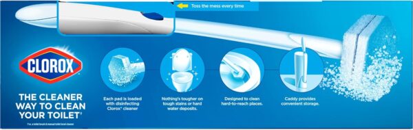 71ViaTgHv6L._AC_SL1500_.jpg Clorox ToiletWand Toilet Cleaning Kit, ToiletWand, Caddy and 6 Refills, Pack of 6 (Pack May Vary)