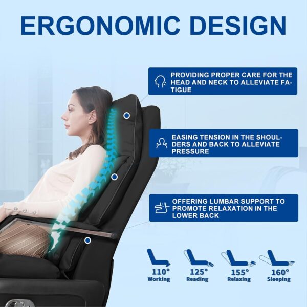 Dual-Motor Executive Office Chair with Foot Rest,Electric Reclining,Big and Tall Ergonomic Office Chair, High Back Swivel,Comfor Computer Home Office Desk Chair, 400LBS PU（Black）