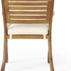 Christopher Knight Home Hermosa Acacia Wood Dining Set, 5-Pcs Set, Teak Finish