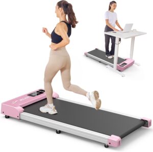 Under Desk Walking Pad Treadmill, Walking pad for Home Fitness, 265 Lbs Capacity 2 in 1 Walking pad for Walking Jogging, Lightweight Treadmill with Remote Control