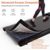 DeerRun 2024 Upgrade Walking Pad, Smart Under Desk Treadmill for Home Office, No-Assembly Treadmills with APP and Remote Control, LED Display, 2.5 HP Quiet Walking Jogging Machine, 250 lbs Capacity