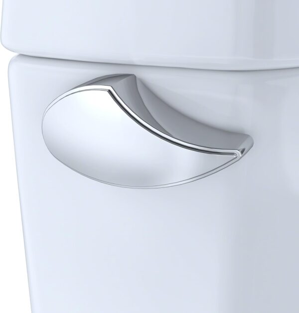 TOTO Drake Two-Piece Elongated 1.6 GPF TORNADO FLUSH Toilet with CEFIONTECT and SoftClose Seat, WASHLET+ Ready, Cotton White - MS776124CSG#01
