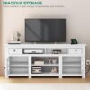 YITAHOME Rustic TV Stand for 75/80 Inch TV, Entertainment Center with Drawers, Cabinets, Adjustable Shelves & Power Outlet, Media Console Living Room Furniture, White 70 x 15.5 x 30 Inches