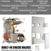 Shower System Rain Shower Faucet Set with Tub Spout,10 inch Bathroom Wall Mounted Waterfall Bathtub Faucet with Handheld Spray and Rough-in Valve Body and Trim kit,Brushed Nickel