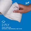 71d1aIkZZoL._SL1500_.jpg Scott Professional 100% Recycled Fiber Standard Roll Bulk Toilet Paper (13217), 2-Ply, Elevated Design, White, Individually Wrapped (80 Rolls of 473 Sheets, 37,840 Sheet Total)