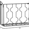 Simple Houseware Wall Door Mount Kitchen Wrap Organizer Rack, Black