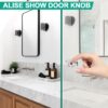 Alise Shower Glass Door Handle,Sliding Shower Doors Knob,Single Side Pull Hardware Replacement Parts for Glass Doors,Solid SUS304 Stainless Steel Knobs,Polished Chrome,XLS200DB-C