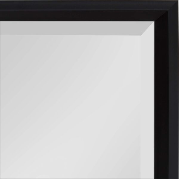 Kate and Laurel Calter Modern Decorative Framed Beveled Wall Mirror, 25.5x37.5 Black