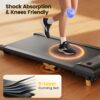 TINEF Under Desk Treadmill for Home and Office, Incline Walking Pad for Aerobic Exercise at Home, 4 in 1 Portable Treadmill for Walking, Jogging, Running and Climbing, 265 LBS Capacity