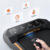 2.5HP Walking Pad with Incline, Compact Treadmill for Home/Office, Portable Under Desk Treadmills 300lbs for Jogging/Running, with LED Display/APP&Remote Control/Handy Lube Hole, Assembly Free