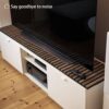 Wood Slat Acoustic Panels, 94.49 x 12.6 Inch Soundproof Wall Panels for Ceilings and Wall Decor, 3D Sound Deadening Panel for Interior Decoration Noise Reduction, 2 Pack, Walnut