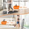 2-in-1 Incline Treadmills for Home, 2.5 HP Compact Walking Pad Under Desk Treadmill with Incline 3%/9%, Remote Control, LED Display, 1-12 km/h Speed Lightweight Treadmill for Home/Office
