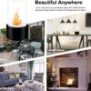 BRIAN & DANY Tabletop Fire Pit, Mini Portable Indoor Fire Pit Tabletop Fireplace, Ethanol Table Top Firepit Bowl Decor Home Patio Balcony Outdoor, Black
