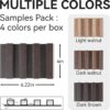 WPC Slat Wall Panels, 3-Pack 6.2 x 4 in Decorative Acoustic Slats 3D Wall Panels, Water-Proof and Easy Installation, Samples Pack