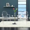 Modway Casper Modern Acrylic Stacking Kitchen and Dining Room Arm Chair in Clear - Fully Assembled