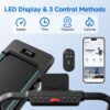 Walking Pad with Auto Incline, Under Desk Folding Treadmill with Remote Control and LED Display for Home Office, 2.5HP Portable Walking Jogging Running Machine, 300 LB Capacity