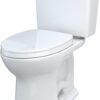 TOTO Drake Two-Piece Elongated 1.6 GPF TORNADO FLUSH Toilet with CEFIONTECT and SoftClose Seat, WASHLET+ Ready, Cotton White - MS776124CSG#01