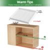 4 Pack Pull Out Cabinet Organizer Expandable (12"-20“ Width), 21'' Deep Pull Out Drawers for Cabinets, Adhesive with Nano Film, Heavy Duty Sliding Drawer for Pantry in Kitchen, Bathroom (White)