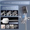 14 Inch Shower Head With Handheld, High-Pressure Rain/Rainfall Shower Heads With 3+1 Settings Handheld Spray, Including 3-Way Diverter, Extension Arm - Height/Angle Adjustable(Chrome)