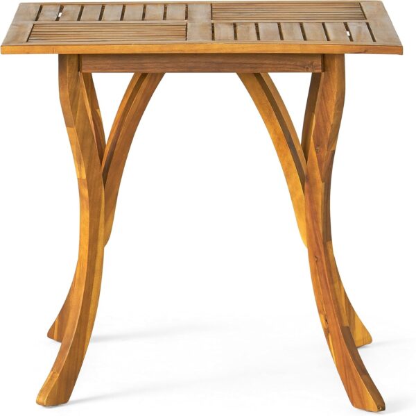 Christopher Knight Home Hermosa Acacia Wood Dining Set, 5-Pcs Set, Teak Finish