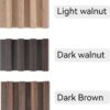 WPC Slat Wall Panels, 3-Pack 6.2 x 4 in Decorative Acoustic Slats 3D Wall Panels, Water-Proof and Easy Installation, Samples Pack