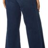 KUT from the Kloth Women's Meg High-Rise Fab Ab Wide Leg Raw Hem in Exhibited