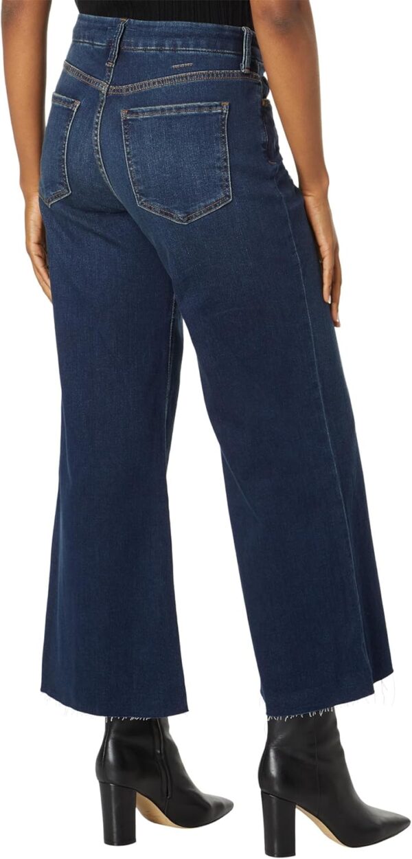 KUT from the Kloth Women's Meg High-Rise Fab Ab Wide Leg Raw Hem in Exhibited