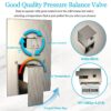 Shower System Rain Shower Faucet Set with Tub Spout,10 inch Bathroom Wall Mounted Waterfall Bathtub Faucet with Handheld Spray and Rough-in Valve Body and Trim kit,Brushed Nickel