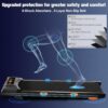 12% Incline Walking Pad Treadmill, Full-Screen Display, Under Desk Treadmill with Incline, Portable Treadmills for Home Office, Compact Walking Treadmill, APP/Remote Control, 300+ lb Capacity,