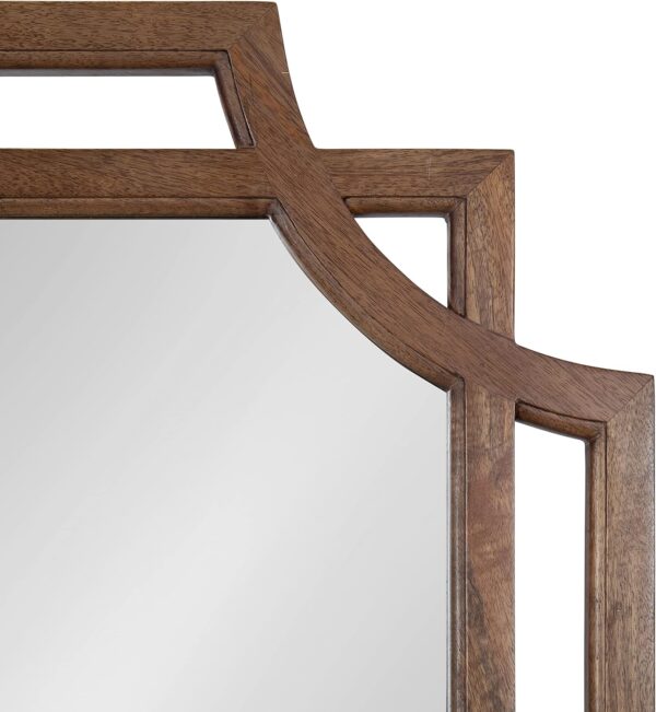 Kate and Laurel Minuette Modern Wall Mirror, 40 x 27, Natural Wood, Modern Farmhouse Home Decor for Wall