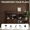 WPC Slat Wall Panels, 3-Pack 6.2 x 4 in Decorative Acoustic Slats 3D Wall Panels, Water-Proof and Easy Installation, Samples Pack