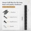 5 Wood Slat Wall Brackets for Custom Built Wood Paneling - Creatw Wall Panels for Indoors or Outdoors with Rustproof Steel Brackets - Slats for Mounting Acoustic Panels by Ash Harbor