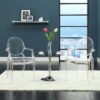 Modway Casper Modern Acrylic Stacking Kitchen and Dining Room Arm Chair in Clear - Fully Assembled
