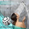 81599nwP58L._AC_SL1500_.jpg Shower Head, High Pressure 8-Mode Handheld Shower Heads - Anti-clog Nozzles, with Stainless Steel Hose and Adjustable Overhead Bracket Handheld Spray Combo