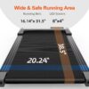 DeerRun 2024 Upgrade Walking Pad, Smart Under Desk Treadmill for Home Office, No-Assembly Treadmills with APP and Remote Control, LED Display, 2.5 HP Quiet Walking Jogging Machine, 250 lbs Capacity