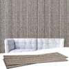 NeatiEase 3D Wood Wall Panel, 94.5 Inch Soundproof Wall Panels for Interior Wall Decor Noise Cancelling, Wood Slat Acoustic Panels, Sound Absorbing Panel with Wood Finish (2 PCS, Gray Oak)