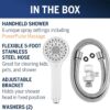 Waterpik High Pressure Hand Held Shower Head With Hose, PowerPulse Massage 6-Mode, Chrome XAL-643ME