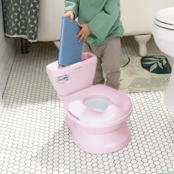 Summer Infant by Ingenuity My Size Potty Pro in Pink, Toddler Potty Training Toilet, Lifelike Flushing Sound, for Ages 18 Months+, Up to 50 Pounds