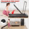 2 in 1 Treadmill, Walking Pad, 2.5HP Folding Treadmill with Remote Control LED Display, Portable Treadmill for Home/Office with 265lbs Weight Capacity