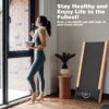 Walking Pad, High Grade Wood Under Desk Treadmill 300LBS Capacity, Max 3.5 HP Electric Treadmill for Home Office Installation-Free with Remote Control LED Display High