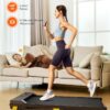 Walking Pad, Under Desk Treadmill for Home Small, Portable Treadmill with Six-Point Shock Absorption, Quiet Walking Pad for Office